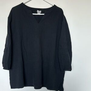 Black Gauze Chico's Tunic